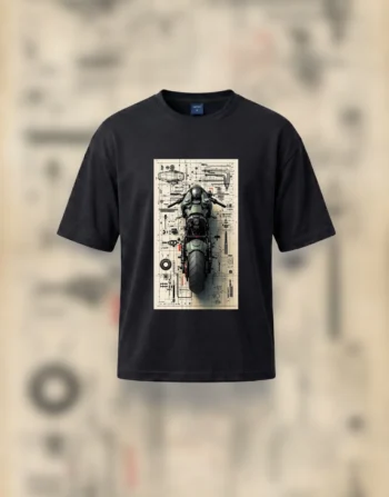 Moto Blueprint - Drop Shoulder Tee